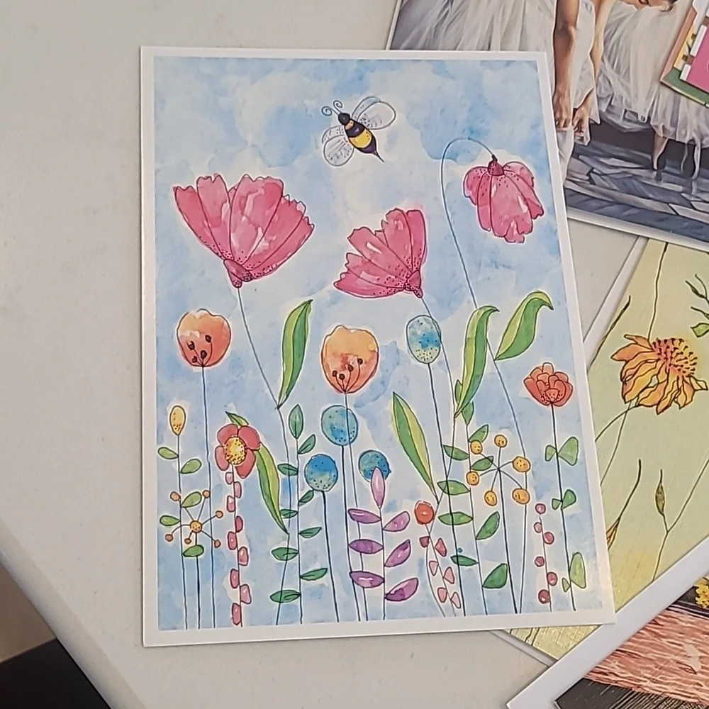 Colorful Blank Greeting Card Set